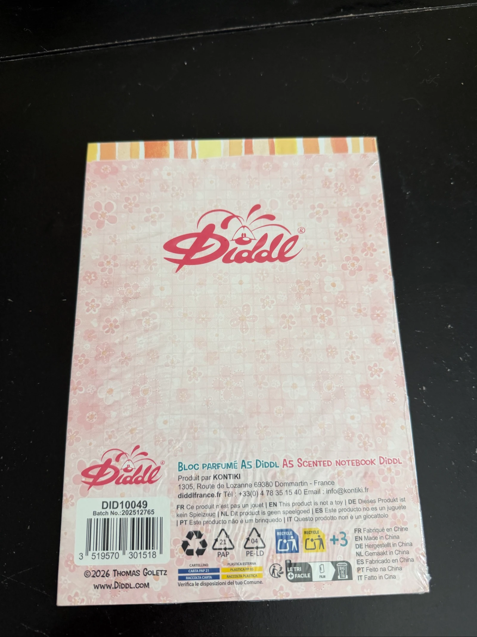 bloco Diddl formato A5 completo e novo - coleção Summer – photo 2